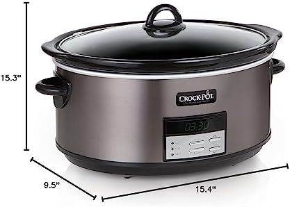 Crock-Pot 8 Quart Programmable Slow Cooker with Auto Warm - Choice 110