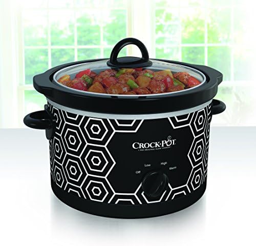 Crock-Pot 4.5 Quart Portable Slow Cooker – Black & White - Choice 939