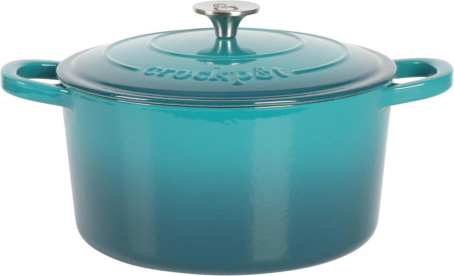 Crock-Pot 3 Quart Enameled Cast Iron Dutch Oven – Aqua - Choice 324