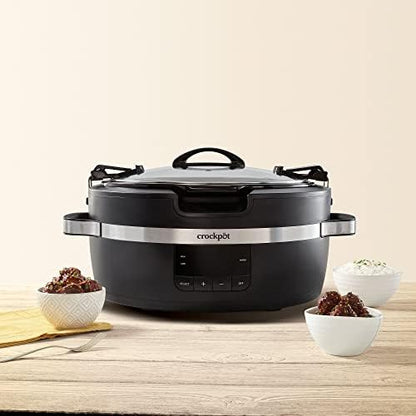 Crock-Pot Thermoshield 6 Quart Slow Cooker with Carry Handles - Choice 455