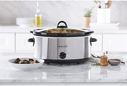 Crock-Pot 7 Quart Oval Manual Slow Cooker – Stainless Steel - Choice 170
