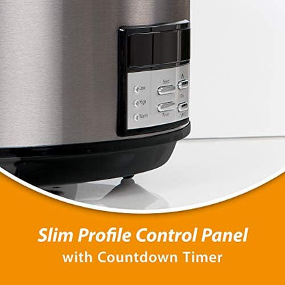 Crock-Pot 8 Quart Programmable Slow Cooker with Auto Warm - Choice 110