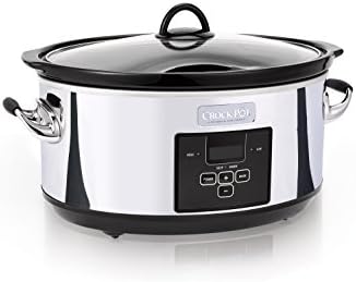 Crock-Pot 7 Quart Programmable Slow Cooker – Polished Platinum - Choice 388