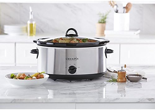 Crock-Pot 7 Quart Oval Manual Slow Cooker – Stainless Steel - Choice 170