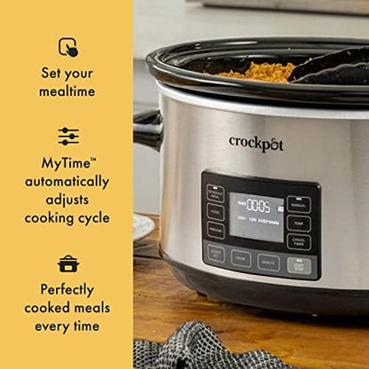 Crock-Pot 7 Quart Portable Programmable Slow Cooker with Timer - Choice 380