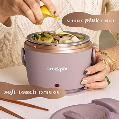 Crock-Pot Electric Lunch Box Food Warmer 20oz – Blush Pink - Choice 861