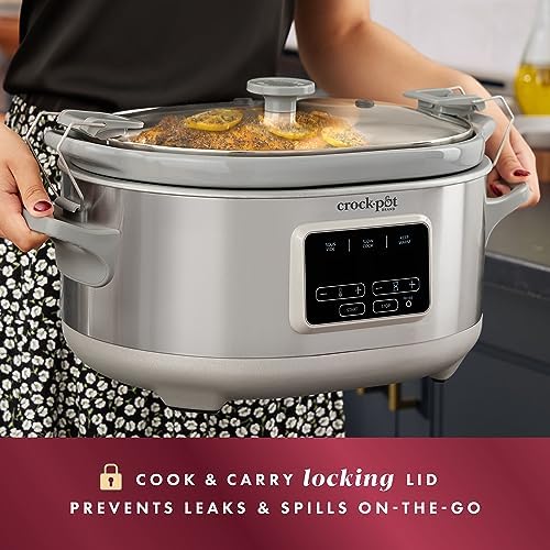 Crock-Pot 7 Quart Programmable Cook & Carry Slow Cooker - Choice 830