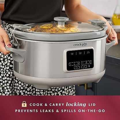 Crock-Pot 7 Quart Programmable Cook & Carry Slow Cooker - Choice 830