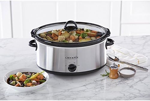 Crock-Pot 7 Quart Oval Manual Slow Cooker – Stainless Steel - Choice 170