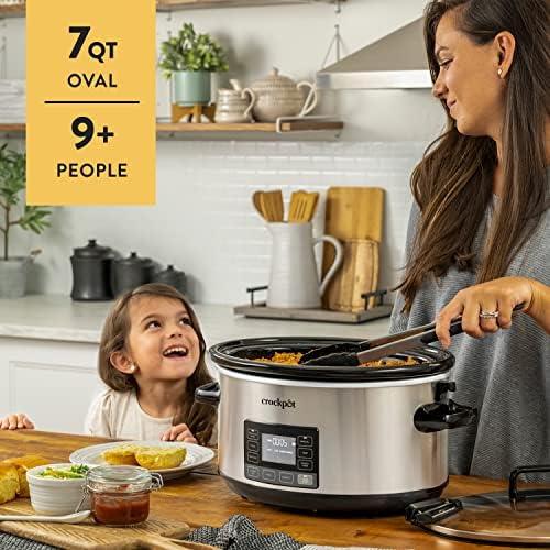 Crock-Pot 7 Quart Portable Programmable Slow Cooker with Timer - Choice 380