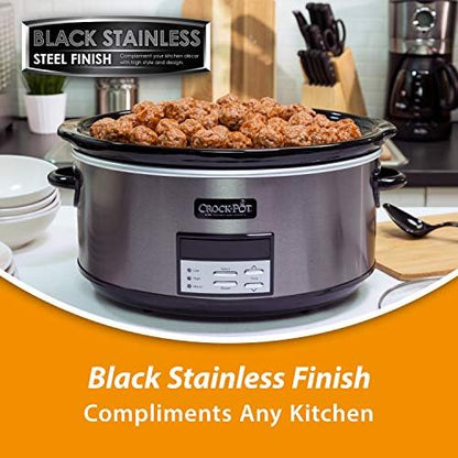 Crock-Pot 8 Quart Programmable Slow Cooker with Auto Warm - Choice 110