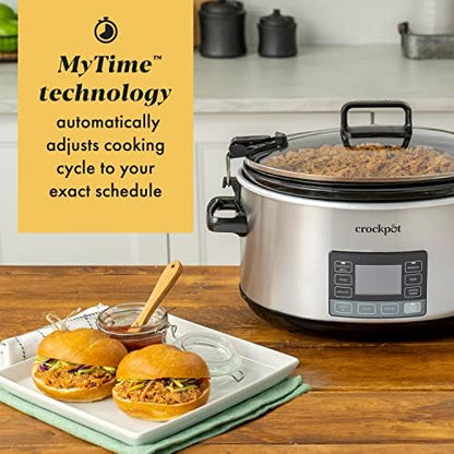 Crock-Pot 7 Quart Portable Programmable Slow Cooker with Timer - Choice 380