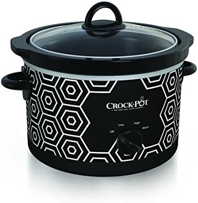 Crock-Pot 4.5 Quart Portable Slow Cooker – Black & White - Choice 939