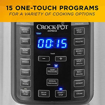 Crock-Pot Express Crisp 8 Quart 10-in-1 Pressure Cooker - Choice 371