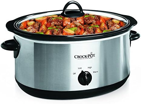 Crock-Pot 7 Quart Oval Manual Slow Cooker – Stainless Steel - Choice 170