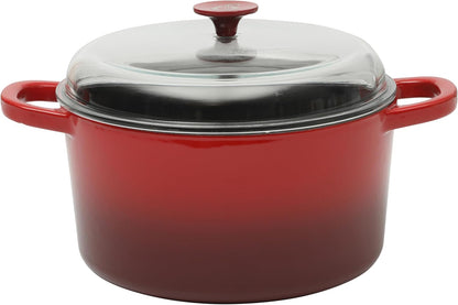 Crock-Pot 3 Quart Enameled Cast Iron Dutch Oven – Aqua - Choice 324