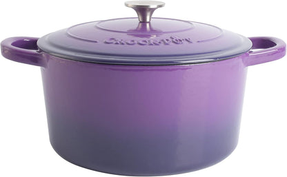 Crock-Pot 3 Quart Enameled Cast Iron Dutch Oven – Aqua - Choice 324