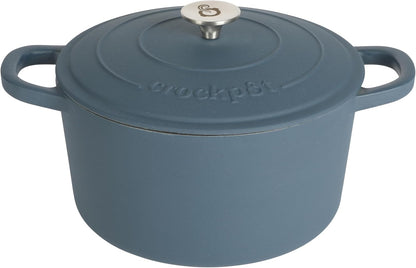 Crock-Pot 3 Quart Enameled Cast Iron Dutch Oven – Aqua - Choice 324