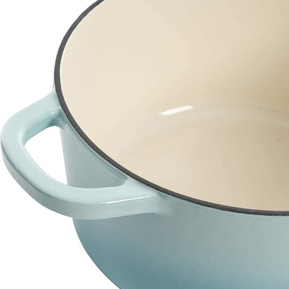 Crock-Pot 3 Quart Enameled Cast Iron Dutch Oven – Aqua - Choice 324