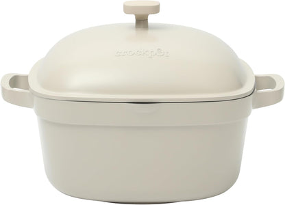 Crock-Pot 3 Quart Enameled Cast Iron Dutch Oven – Aqua - Choice 324