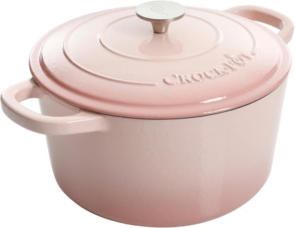 Crock-Pot 3 Quart Enameled Cast Iron Dutch Oven – Aqua - Choice 324